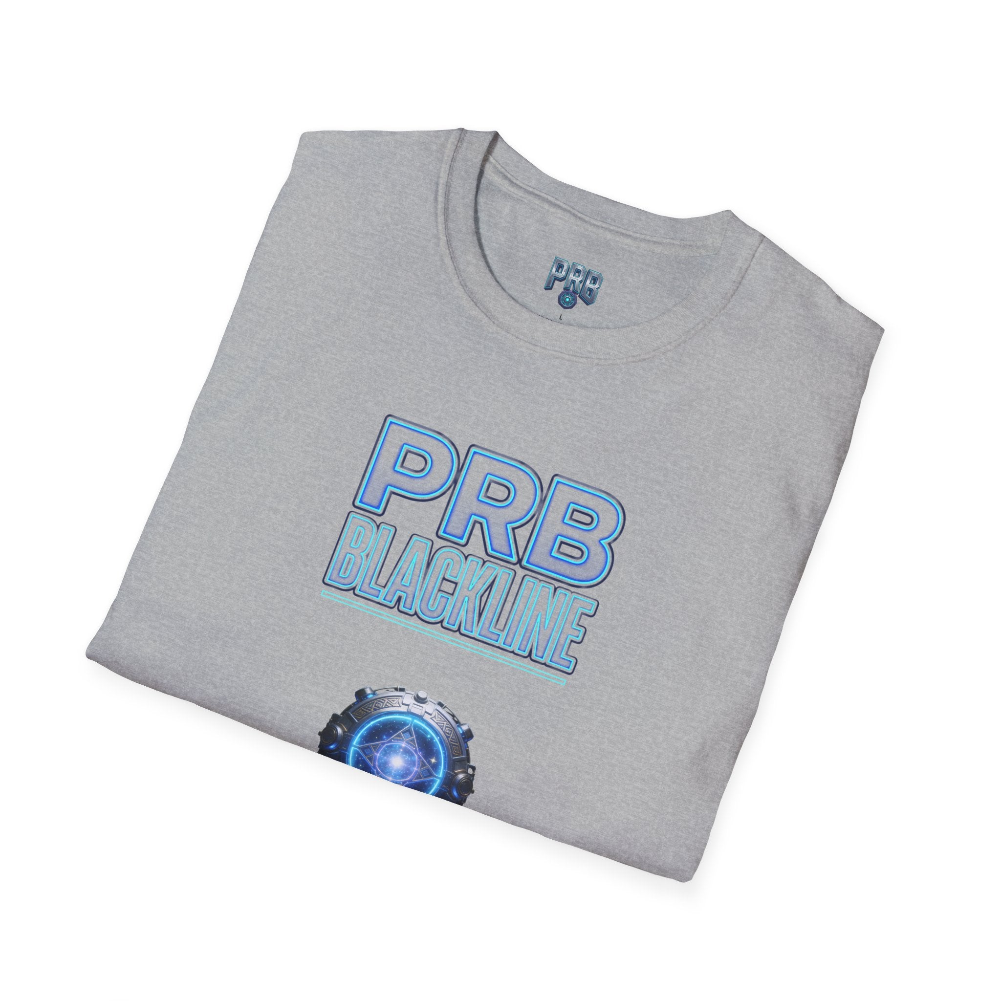 PRB Blackline Futuristic DJ Tee — Electronic Music Graphic T-Shirt by Power Runs Black