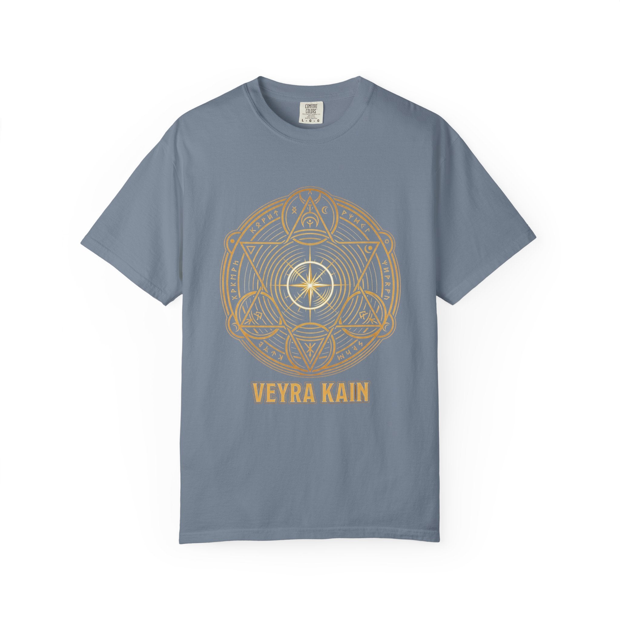 Power Runs Black PRB — Veyra Kain Geometric Sigil Tee with “Too Much Becomes Ruin” Graphic T-Shirt by Power Runs Black