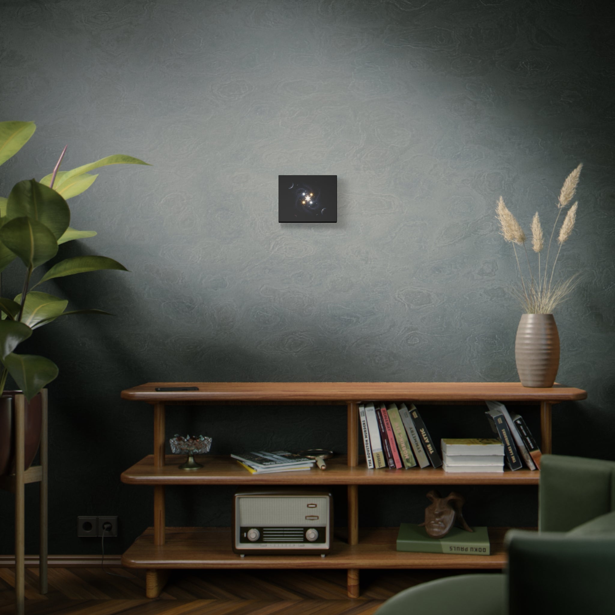 PRB Celestial Star Cluster Matte Canvas Print — Cosmic Planets Wall Art by Printify