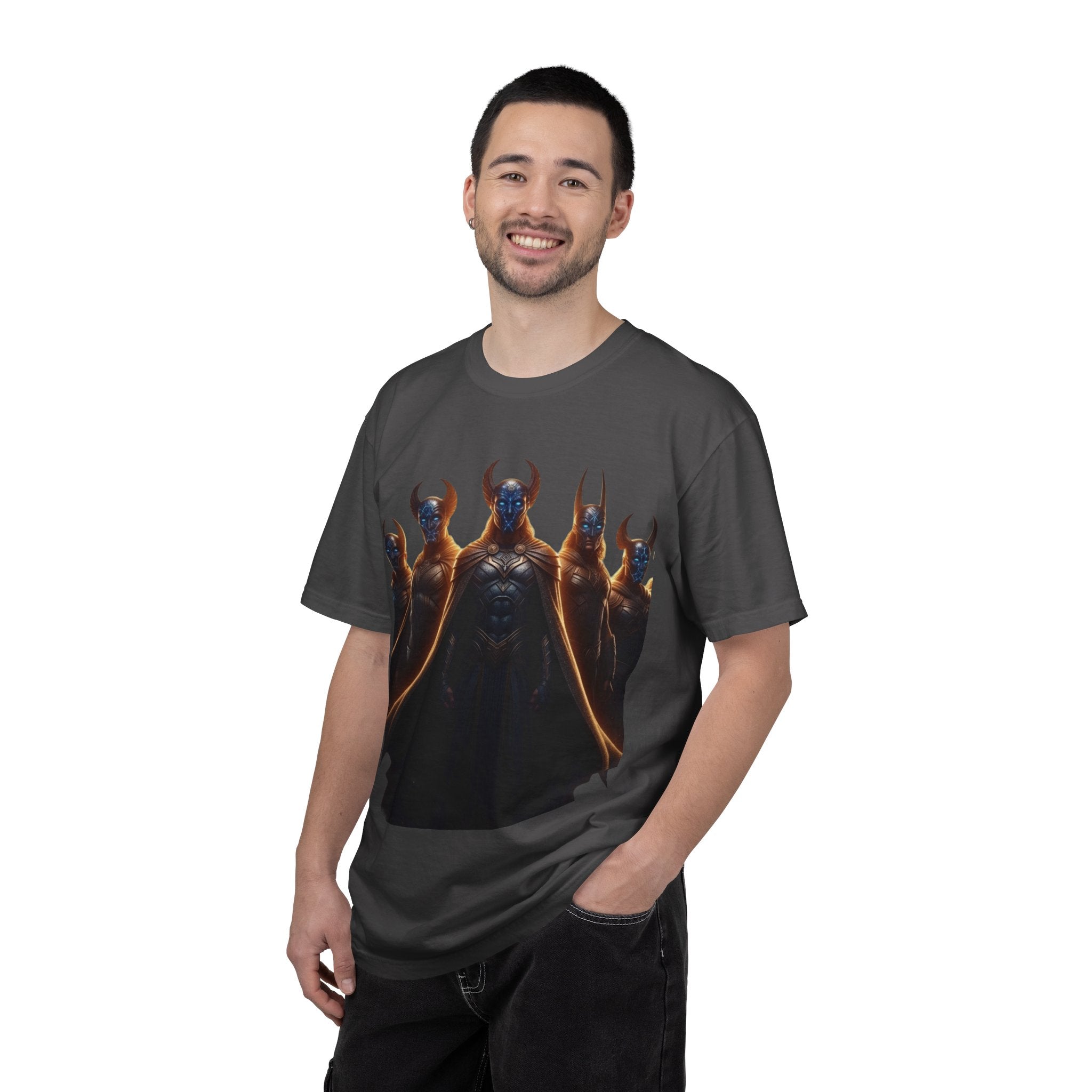 Power Runs Black PRB Dark Legion Graphic T-Shirt — Horned Warriors Fantasy Tee by Power Runs Black