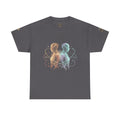 Power Runs Black Gemini Spirit Tee — Twin Sun & Moon Celestial Graphic T-Shirt by Printify