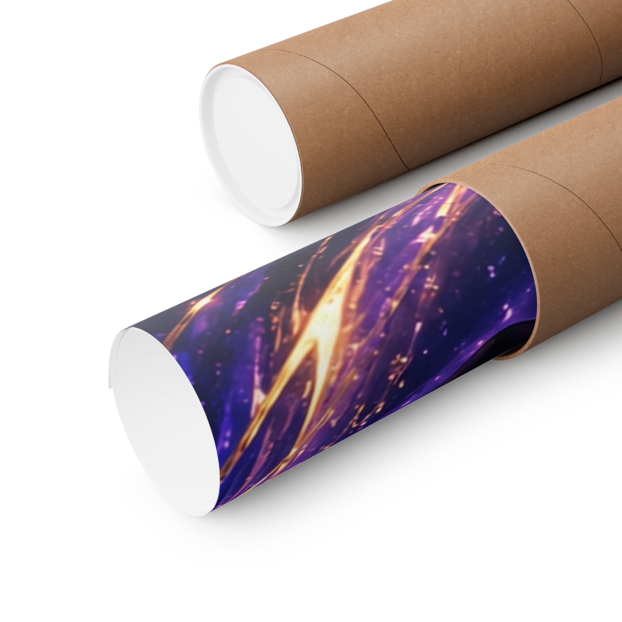 Power Runs Black Cosmic Goddess Matte Poster by Power Runs Black