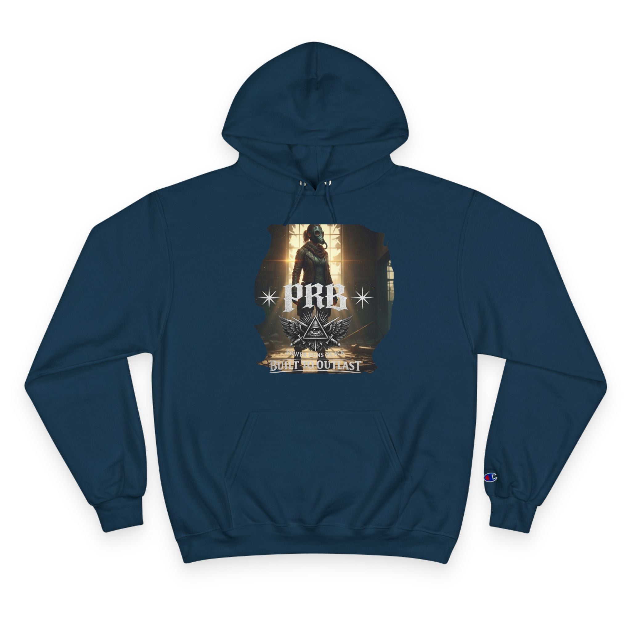 PRB Champion Hoodie — Vintage Tour Graphic Pullover by Power Runs Black