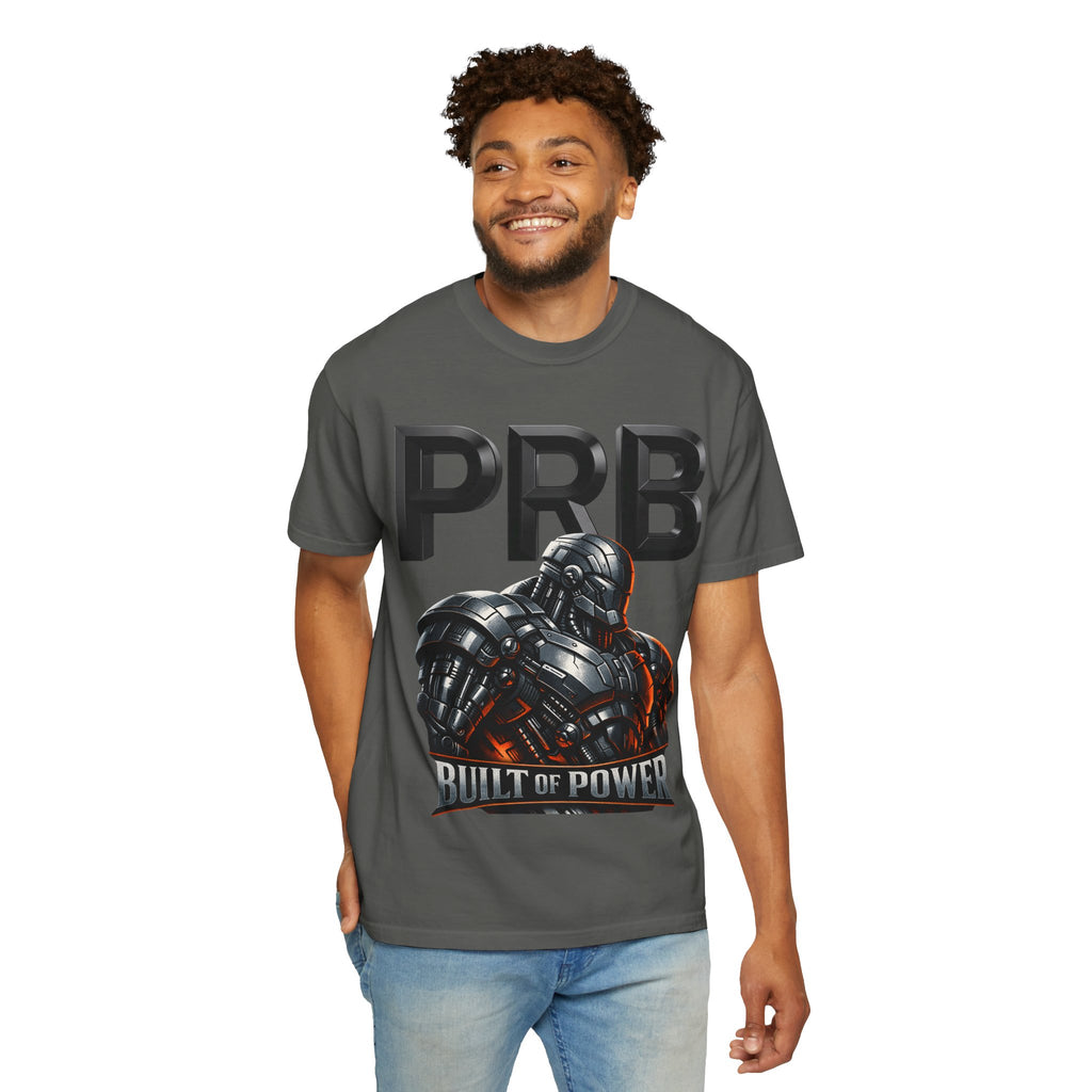 Built of Power PRB T-Shirt — Robotic Armor Graphic Tee by Printify