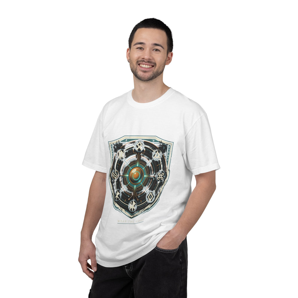Power Runs Black PRB "Wear The Code" Mystic Shield T-Shirt — Geometric Sigil Graphic Tee by Power Runs Black