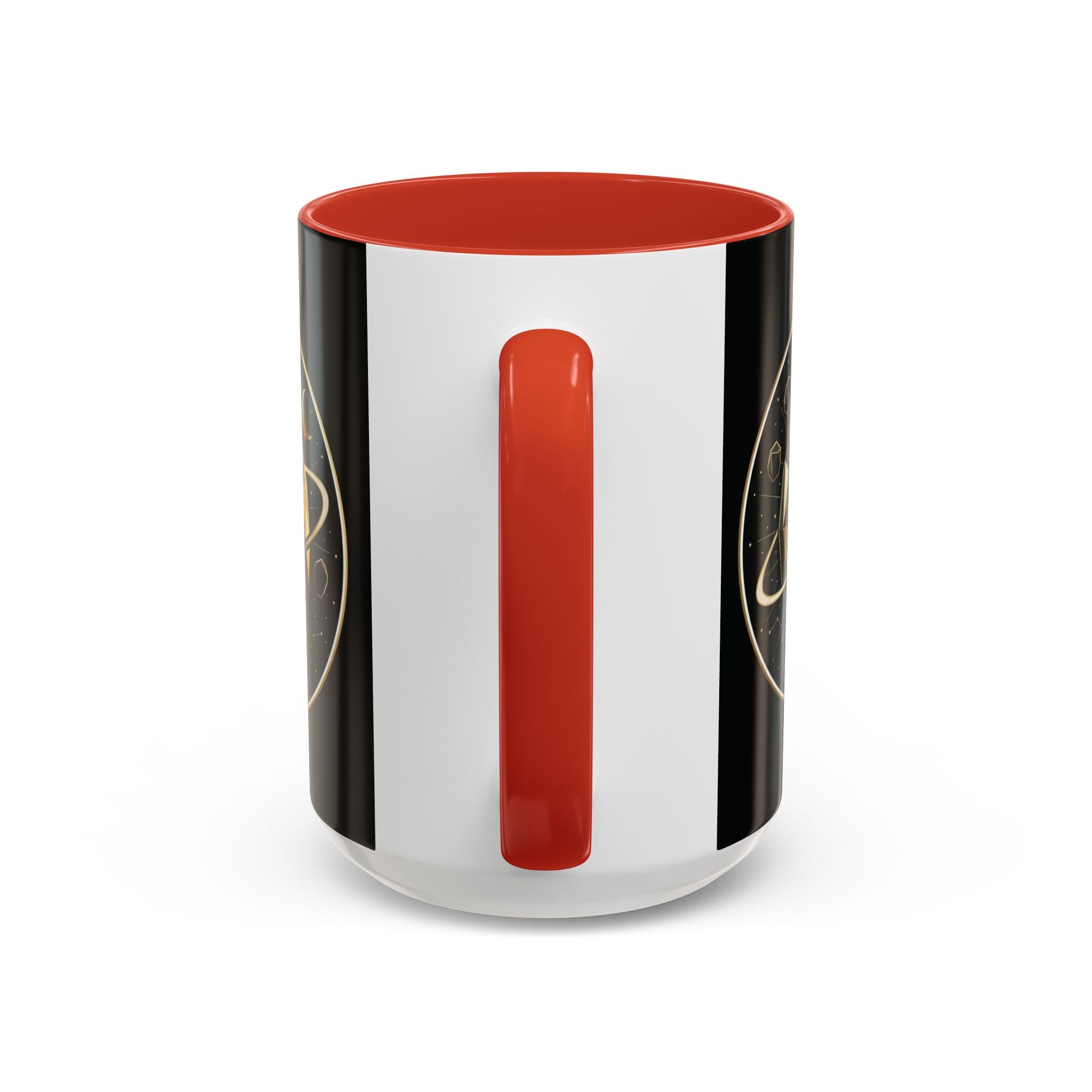 PRB Gold Cosmos Design Accent Coffee Mug | The Break, Planet Illustration by Power Runs Black