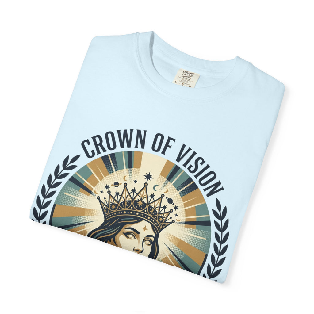 Power Runs Black Crown of Vision T-Shirt — Vintage Inspirational Graphic Tee by Printify