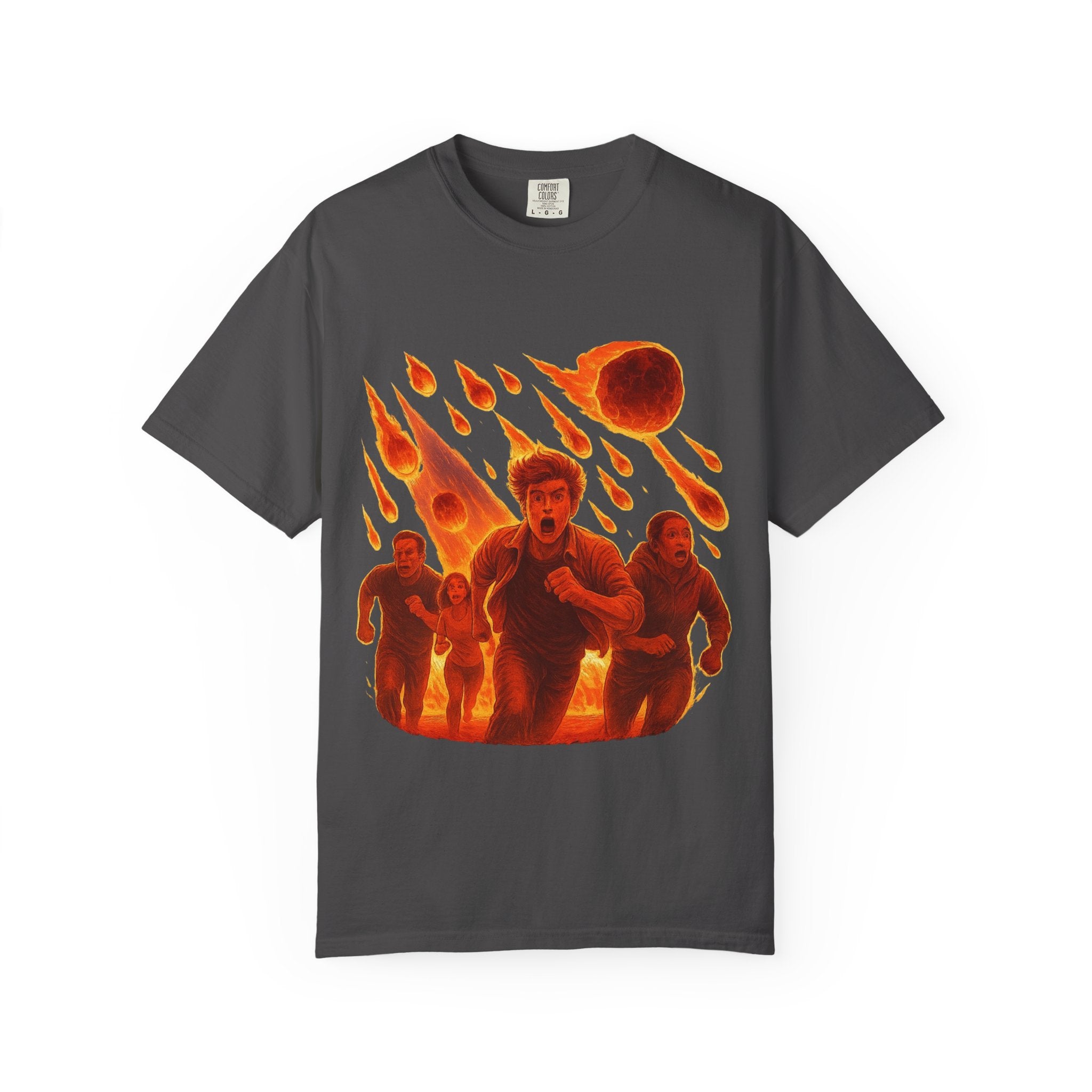 PRB Meteor Shower Escape T-Shirt — Apocalyptic Running Graphic Tee by Power Runs Black