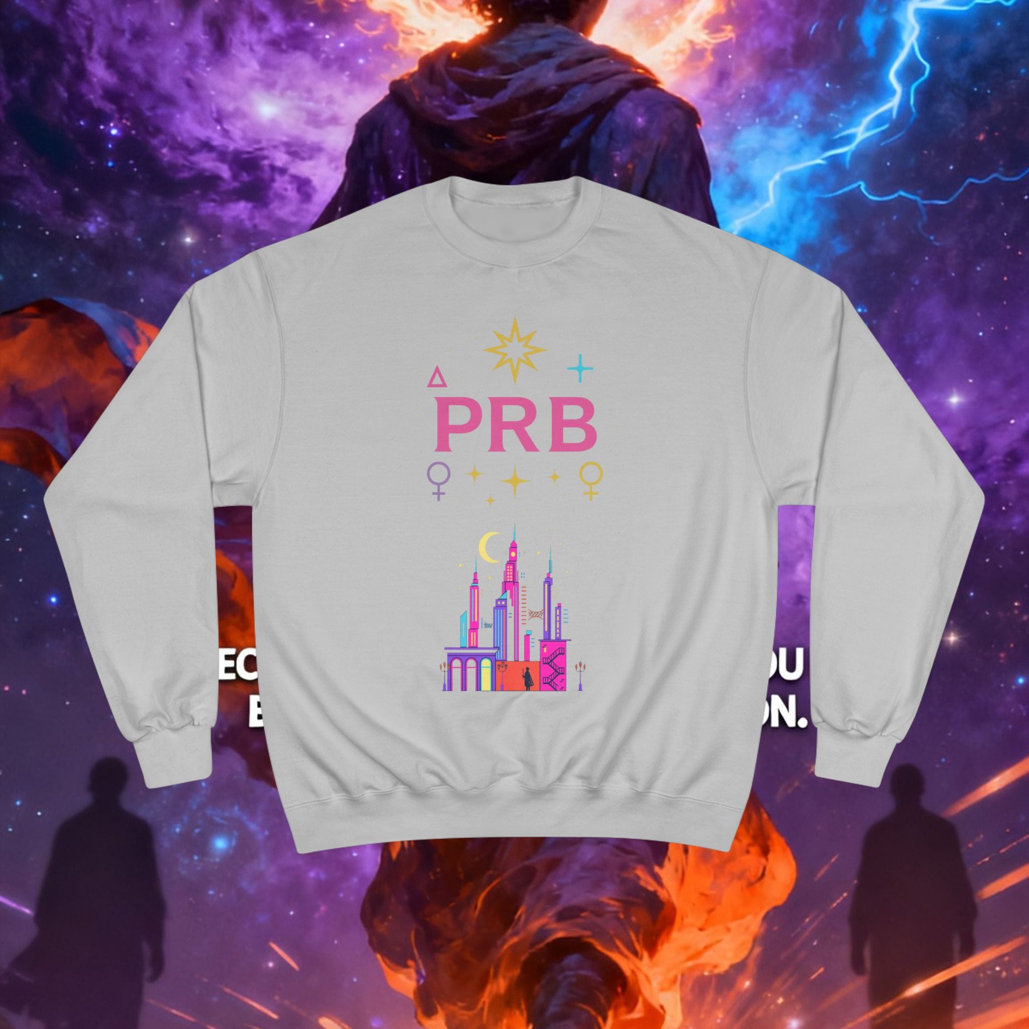 Pretty Rich Bitch by PRB Cityscape Sweatshirt — Colorful Pride-Inspired Urban Graphic by Power Runs Black