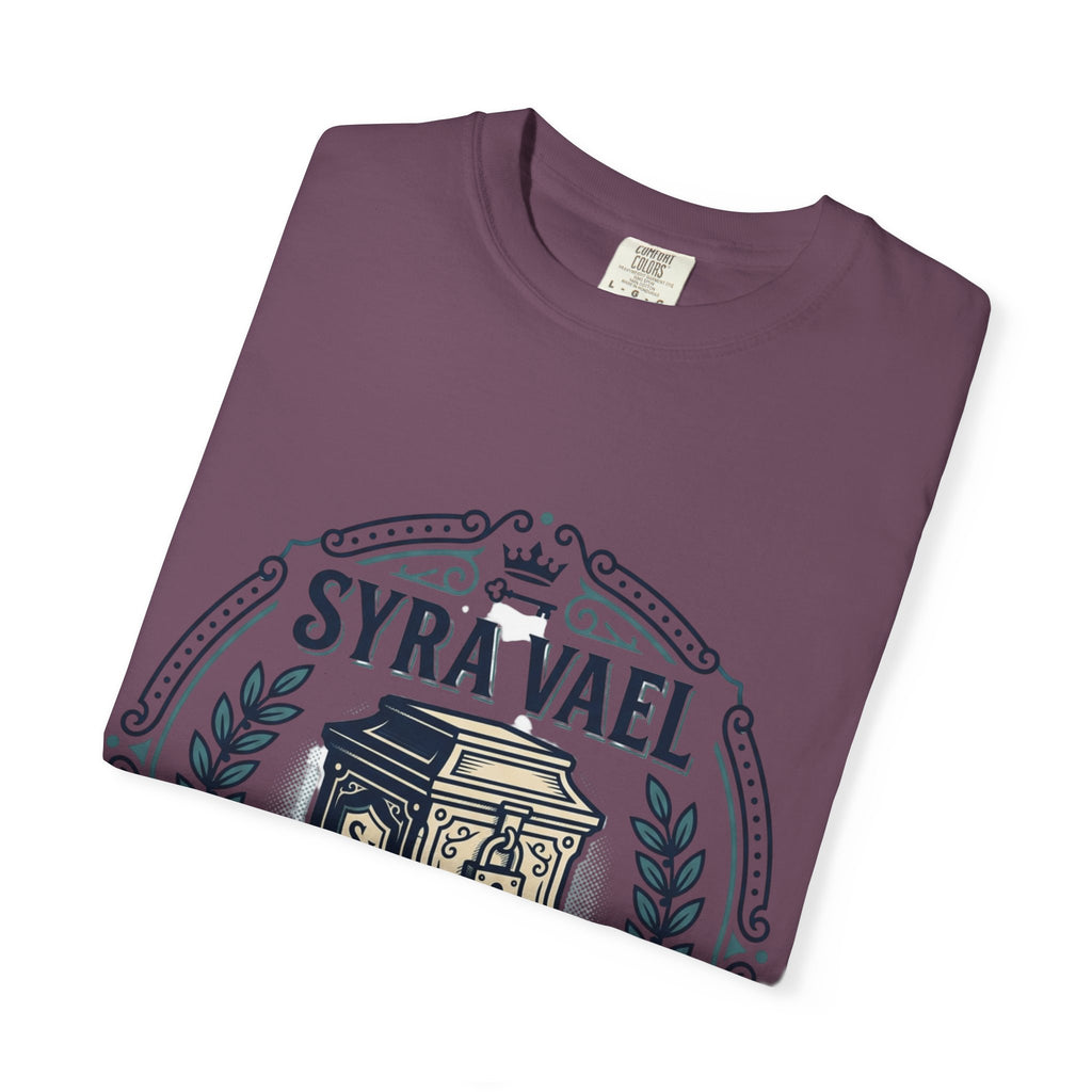Power Runs Black PRB — Syra Vael Vintage Crest Tee by Power Runs Black