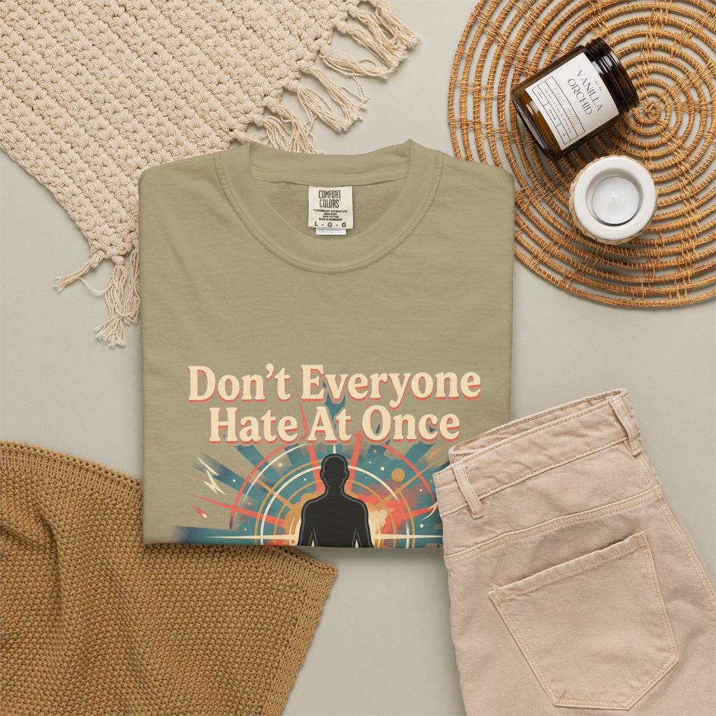 Power Runs Black Don't Everyone Hate Me Once" Retro Silhouette Graphic Tee by Printify