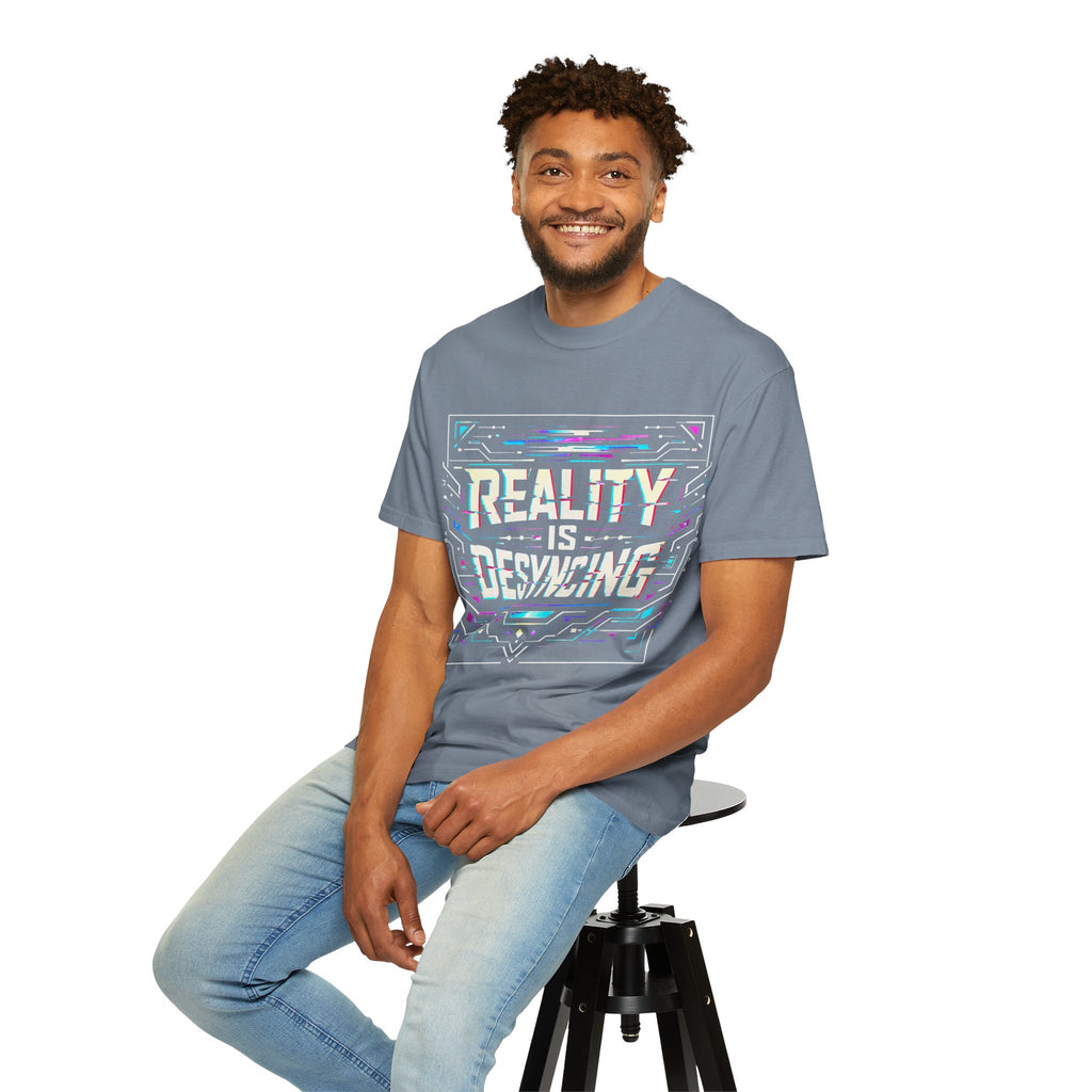 Power Runs Black PRB Glitchy Pastel "Reality Is Desyncing" T-Shirt by Power Runs Black