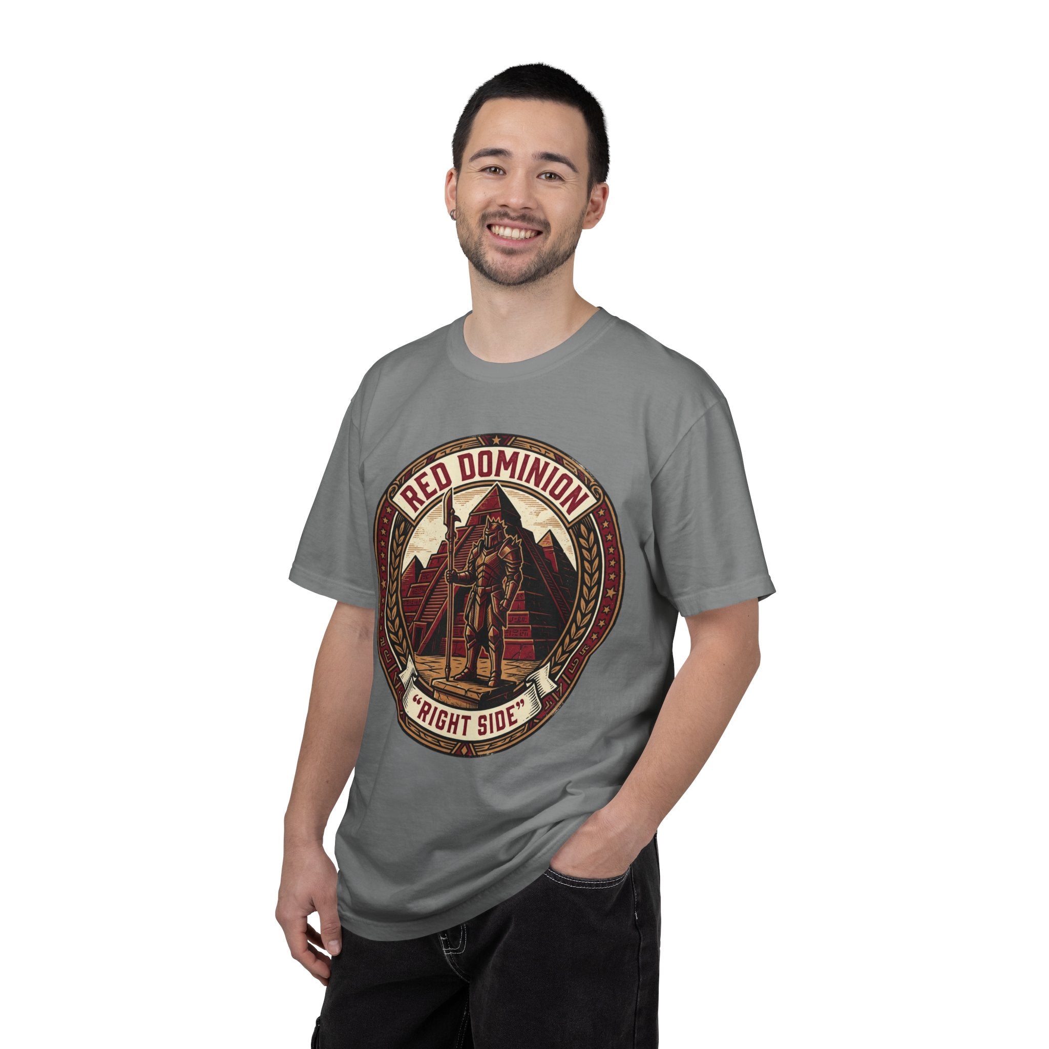 Power Runs Black PRB Red Dominion 'Right Side' Graphic T-Shirt by Power Runs Black
