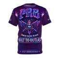 PRB Built to Outlast PRB Graphic Tee — Power Runs Black All-Over Print by Printify