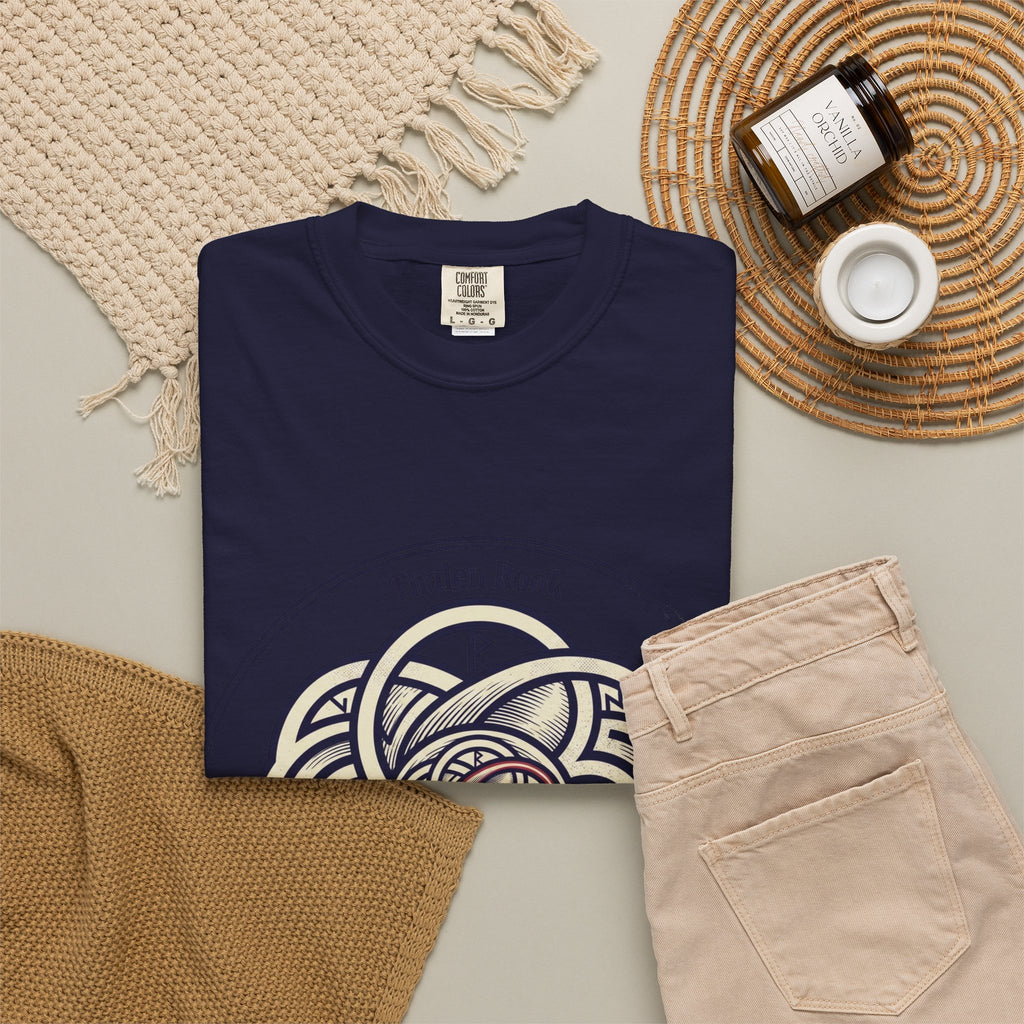 Power Runs Black PRB Thalen Rook Celtic Knot Graphic T-Shirt — "He stared too long..." Quote Tee by Printify
