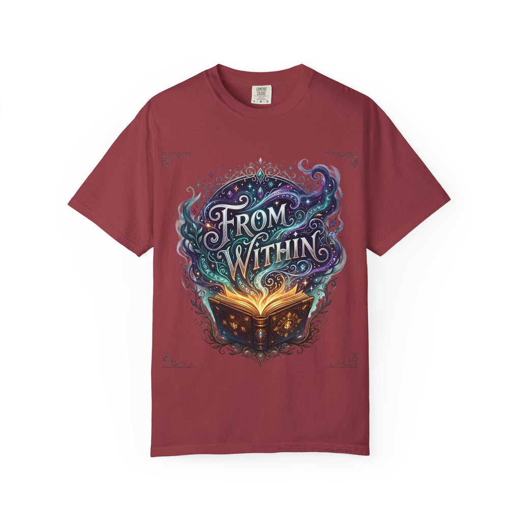 PRB From Within Magic Book T-Shirt — Fantasy Illustrated Graphic Tee by Power Runs Black