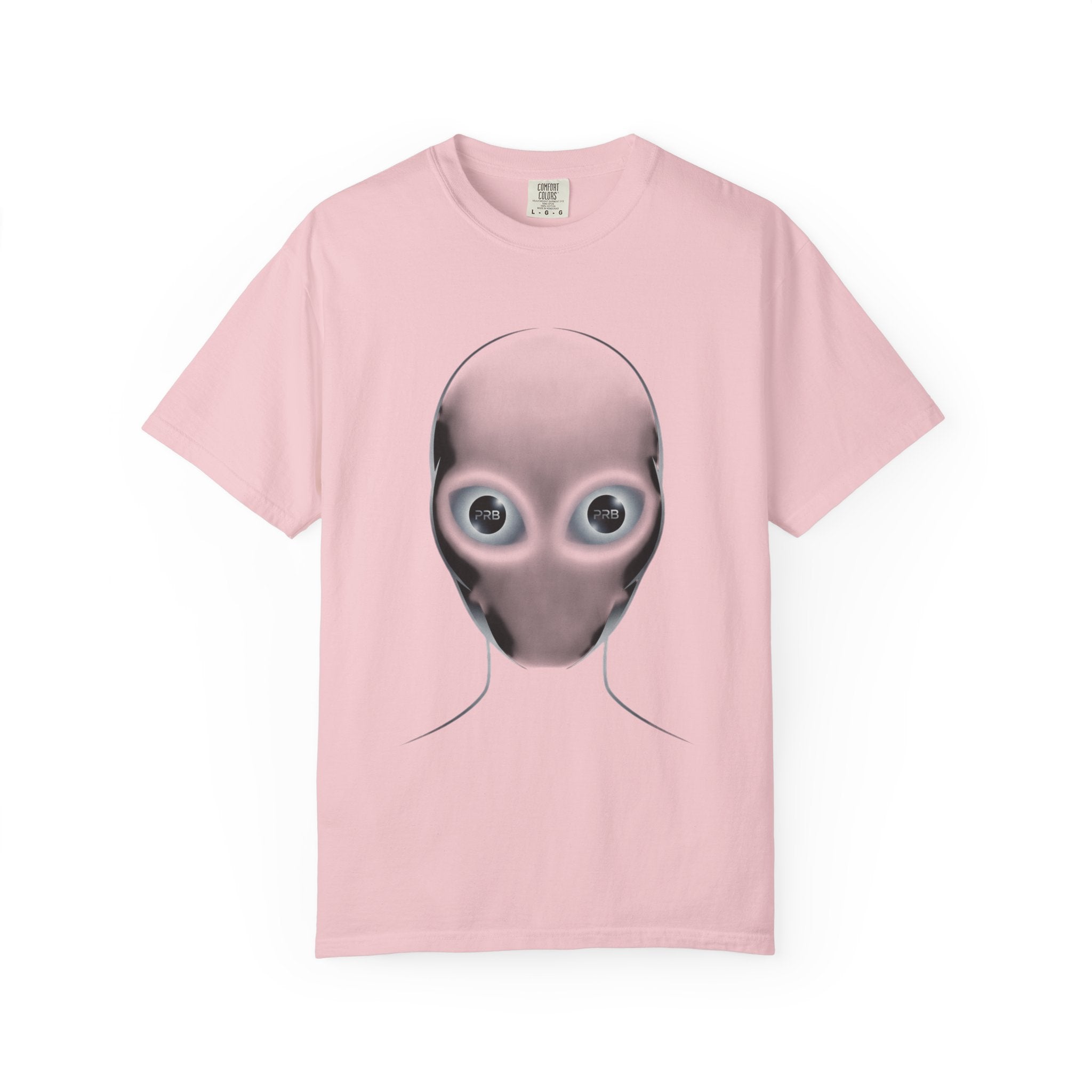 Printify Alien Head Graphic T-Shirt — Surreal Sci‑Fi Face Tee - T-Shirt