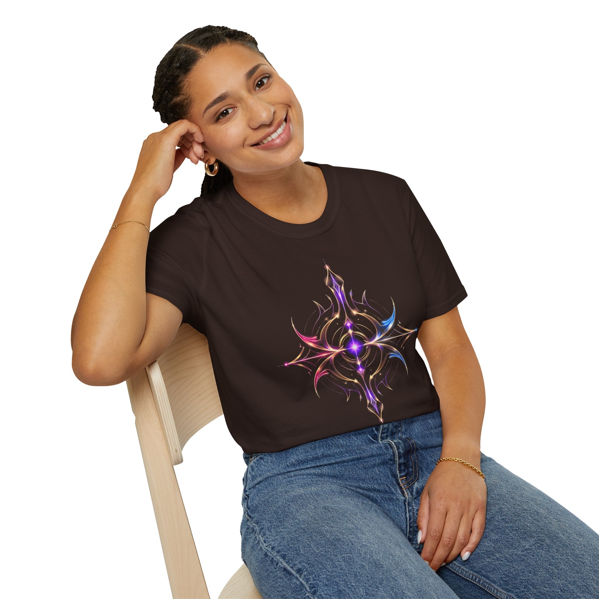 Power Runs Black PRB Pretty Rich Bitch The Collection Mystic Mandala Tee — Subtle Pastel Spiritual Graphic T-Shirt by Power Runs Black