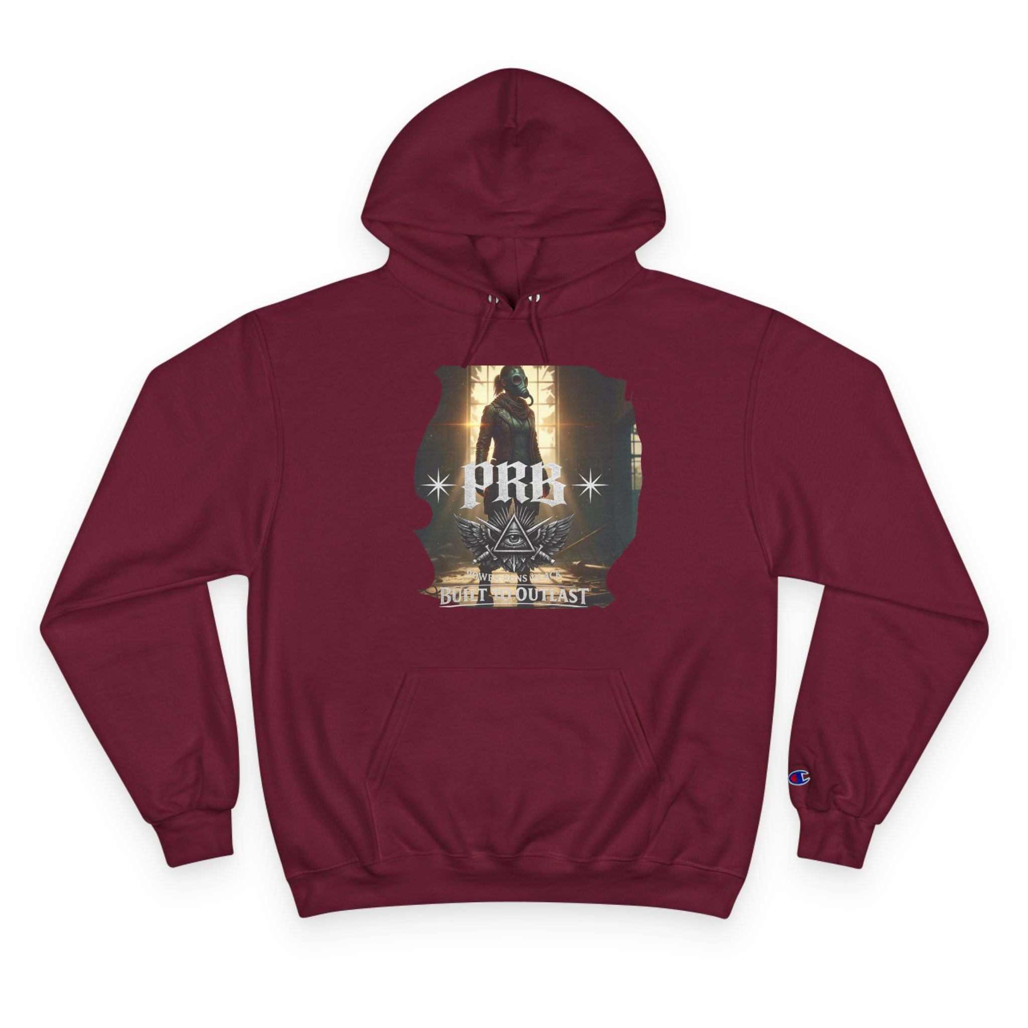 PRB Champion Hoodie — Vintage Tour Graphic Pullover by Power Runs Black