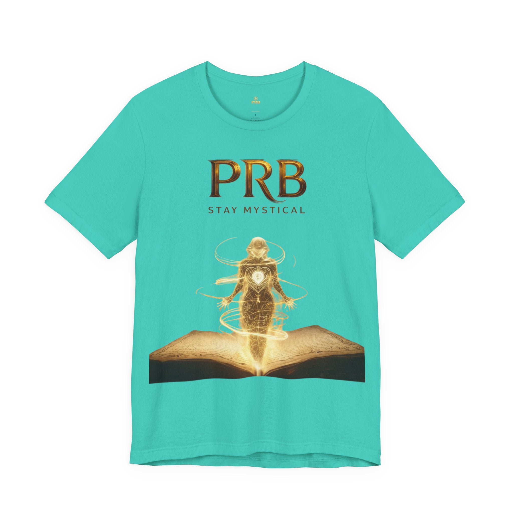 PRB Mystical Graphic Tee – "PRB Stay Mystical" Spiritual Book & Light Design by Power Runs Black