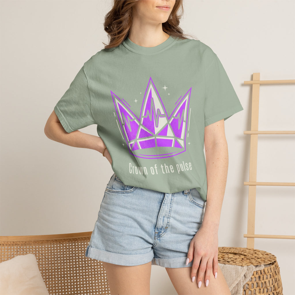 Power Runs Black PRB Crown Graphic T-Shirt — Purple Royal Crown Streetwear Tee by Power Runs Black