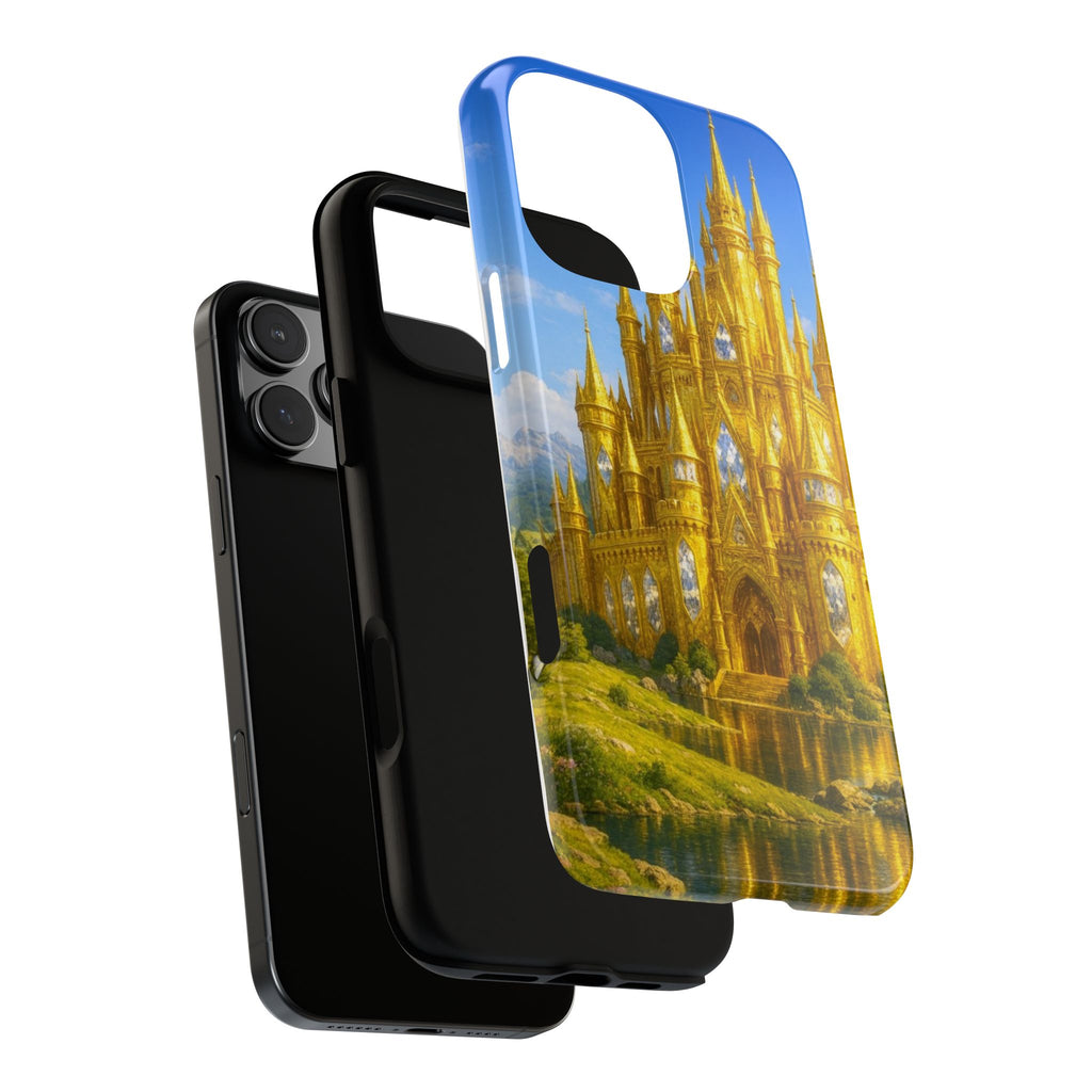PRB Golden Castle iPhone Case | Fantasy Palace Phone Case by Power Runs Black