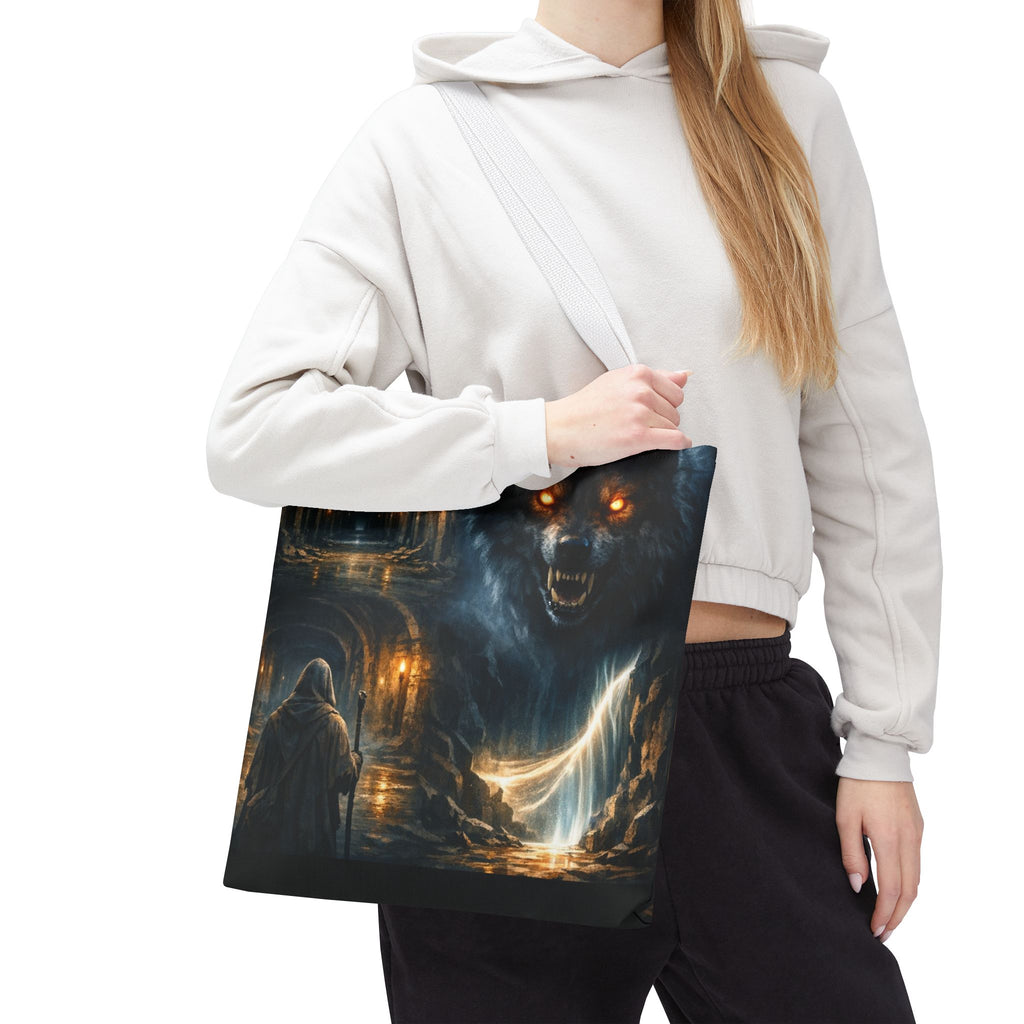 PRB The Echo Hounds Illustration Tote Bag | Gothic Horror Artwork by Printify
