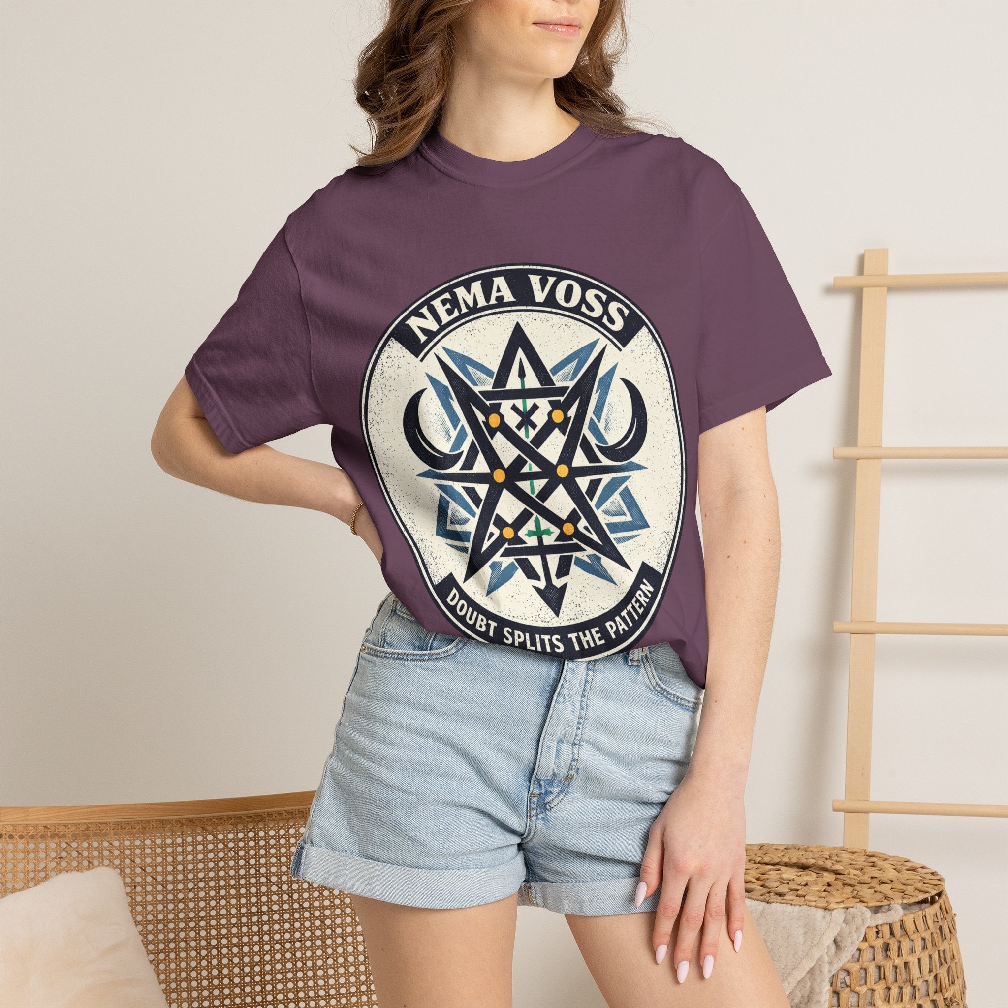 Power Runs Black PRB Nema Voss 'Doubt Splits the Pattern' Graphic T-Shirt by Power Runs Black