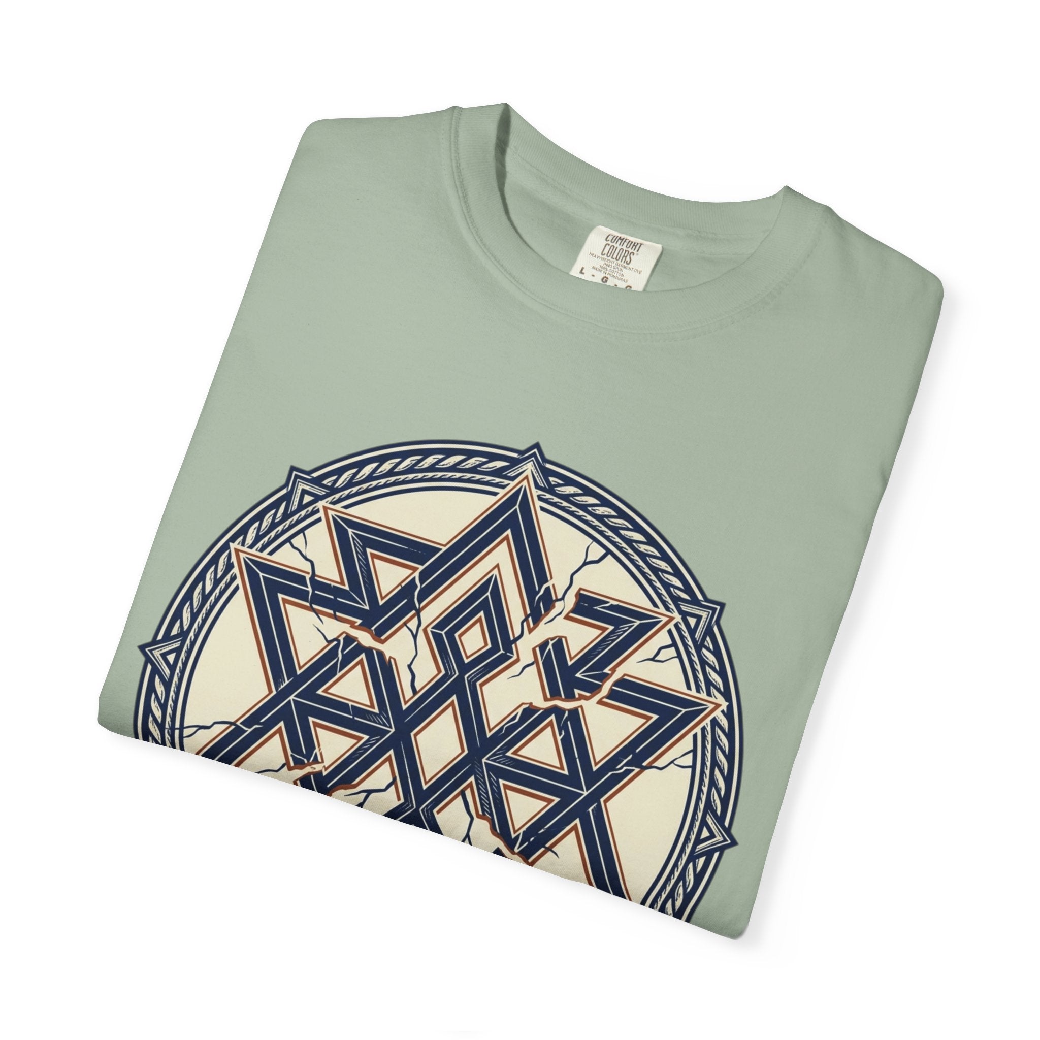 Power Runs Black PRB Geometric Star Mandala T-Shirt — "Control Fractures the Flow" Graphic Tee by Power Runs Black