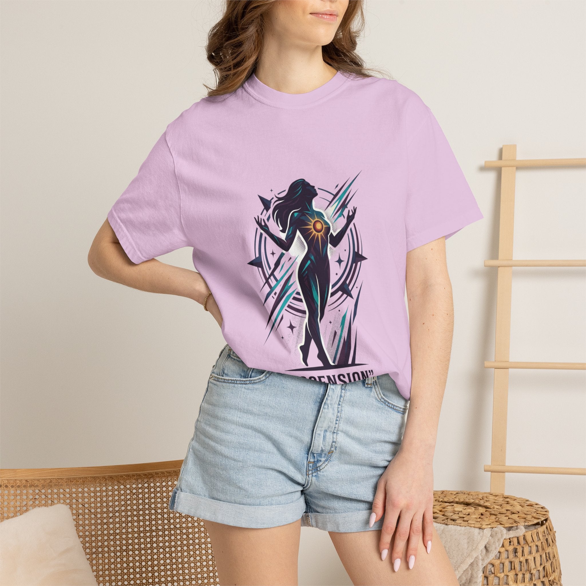 Power Runs Black PRB Ascension Graphic T-Shirt — Cosmic Silhouette Tee by Printify