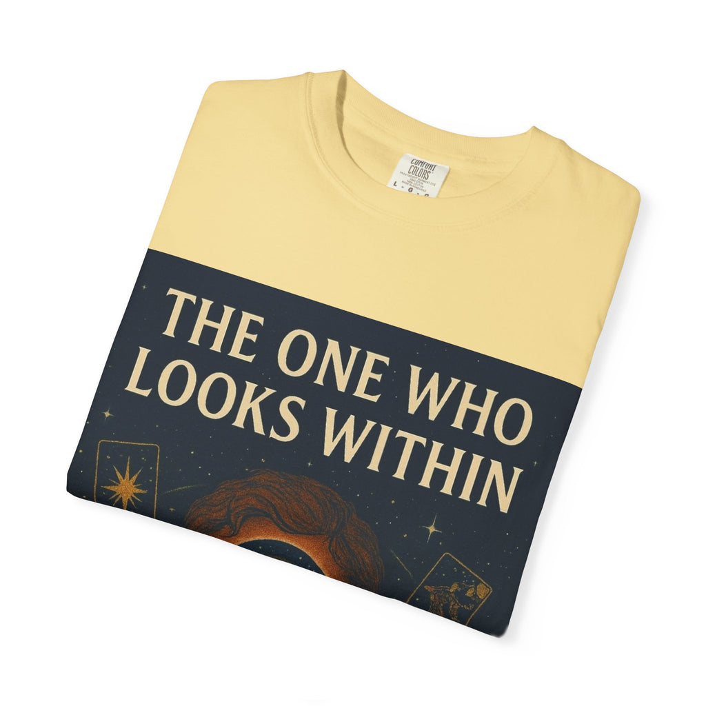 PRB Tarot Eye T-Shirt — "The One Who Looks Within" Mystical Graphic Tee by Power Runs Black