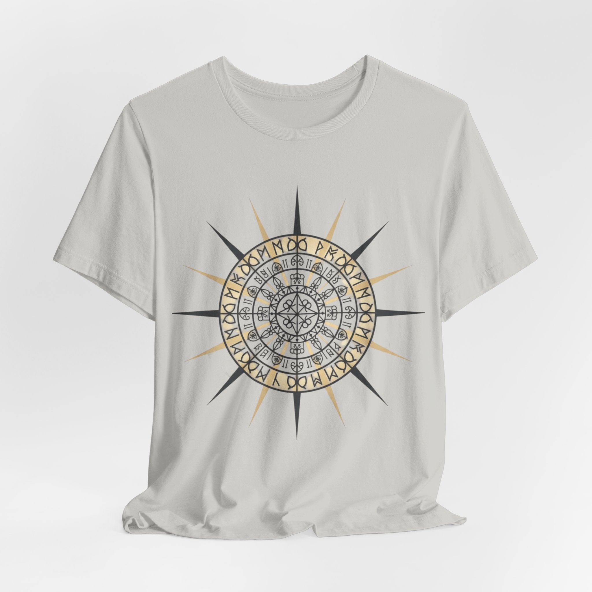 PRB Compass Rose Mandala Tee — Nautical Compass Graphic Shirt by Printify