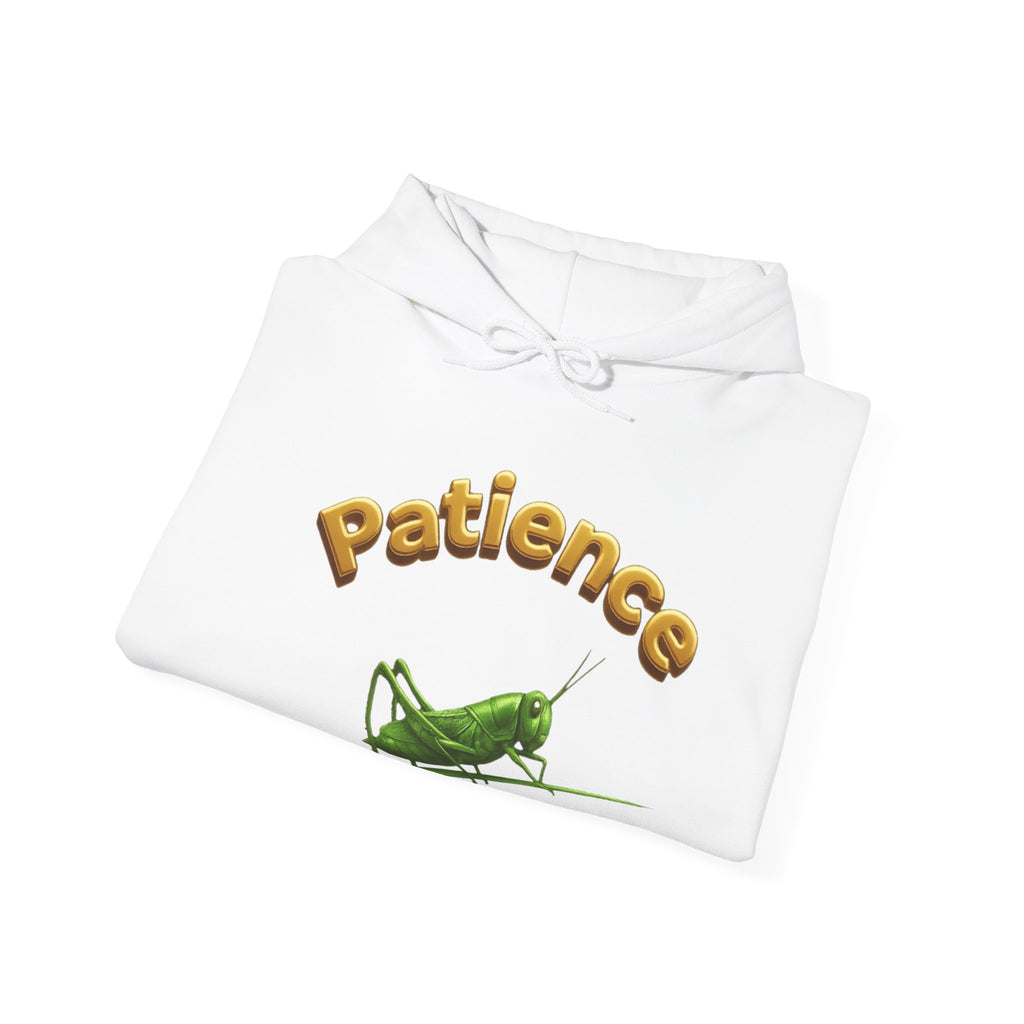Power Runs Black PRB Patience Grasshopper Hoodie | Grasshopper Illustration, Word Art by Power Runs Black