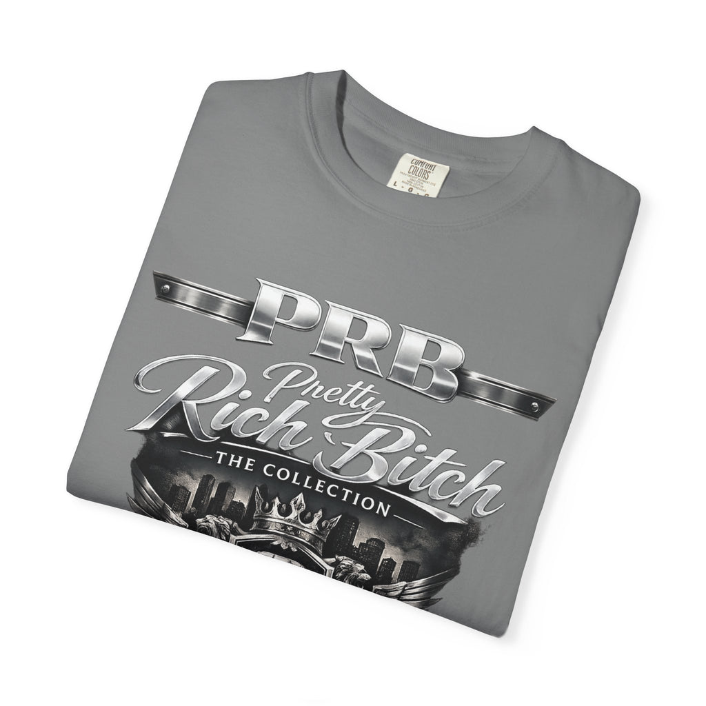 PRB Rebel Biker Crest T-Shirt | Vintage Motorcycle Emblem Tee by Power Runs Black