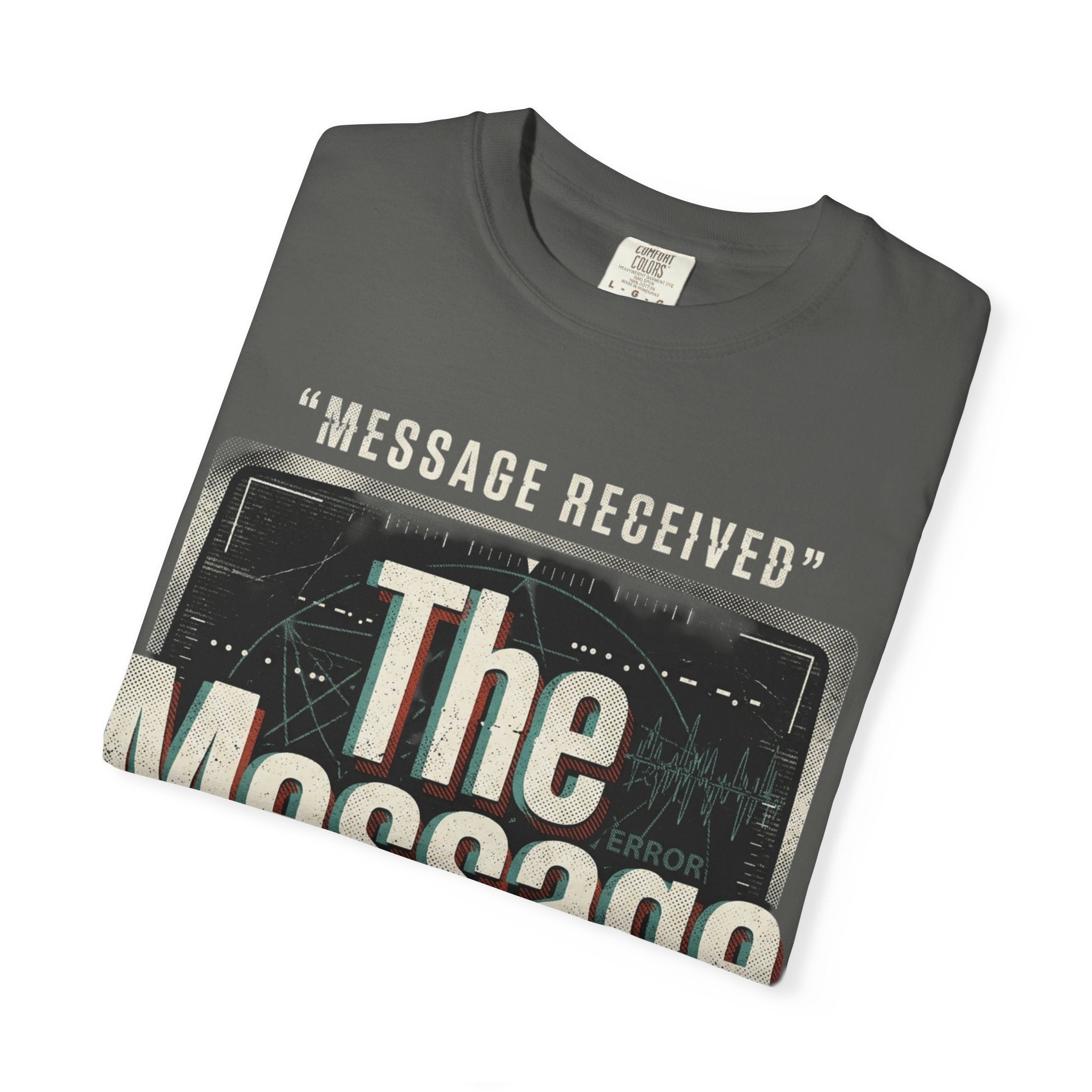 Power Runs Black PRB The Message Signal T-Shirt — Retro Graphic Tee with 'Message Received' Design by Power Runs Black