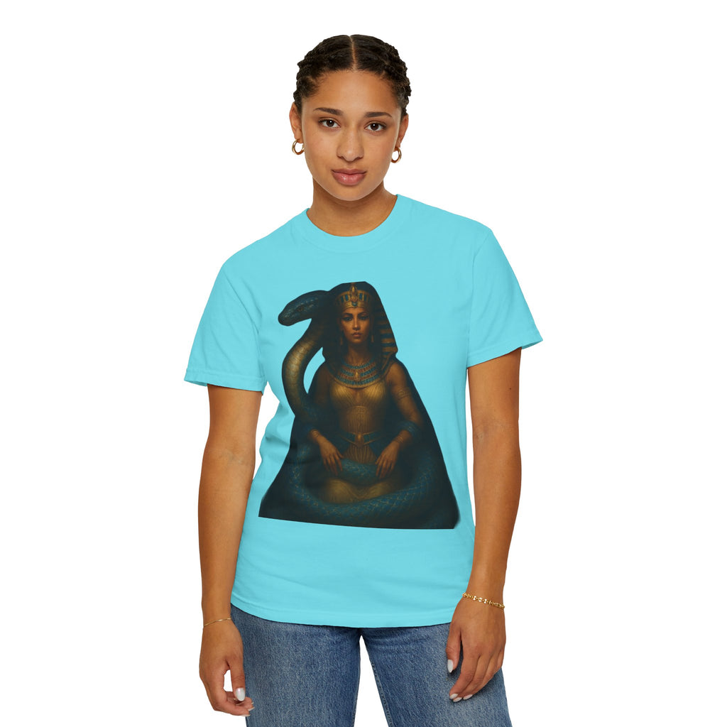 PRB Egyptian Goddess with Snake T-Shirt | Pharaoh Serpent Art Tee by Power Runs Black