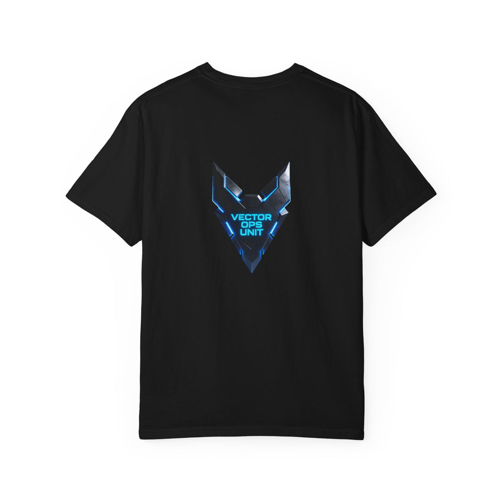 PRB Blackline Graphic T-shirt | Vector Ops Unit Tech Logo by Power Runs Black