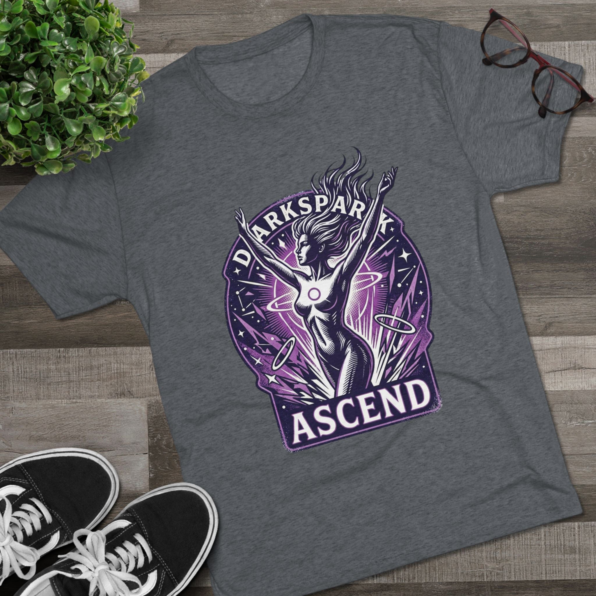 Power Runs Black PRB Ascend Space Goddess Tee — "Parkspark Ascend" Retro Sci‑Fi Graphic T-Shirt by Power Runs Black