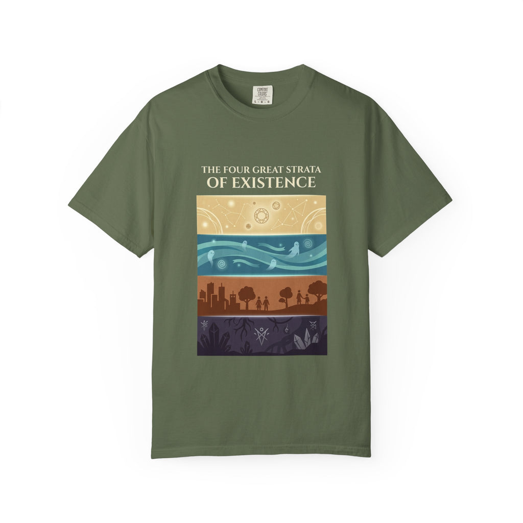 Desert to Night Sky Landscape T-Shirt | Vintage Garment-Dyed Graphic Tee by Printify