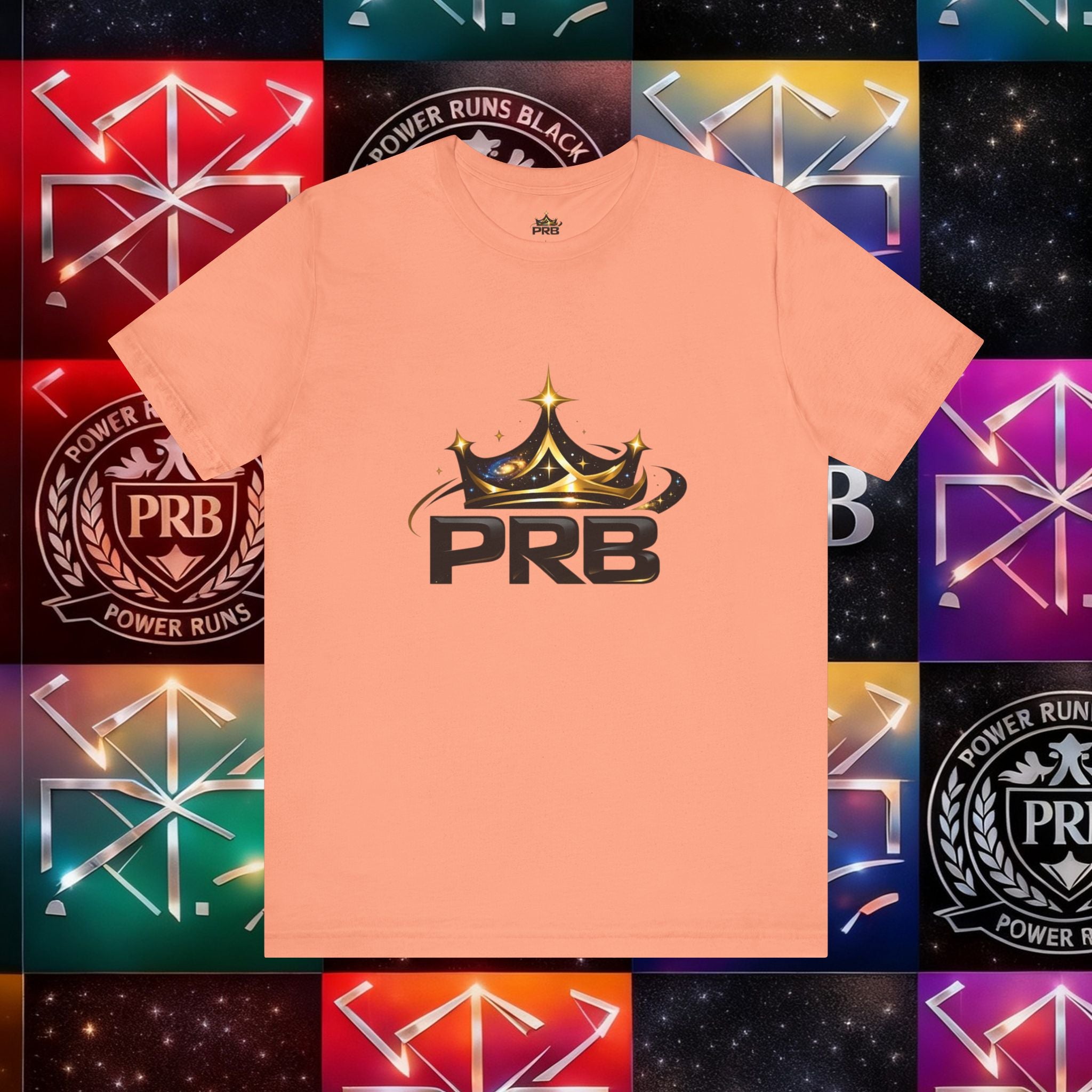 PRB Crown Tee — Graphic Logo T-Shirt by Power Runs Black
