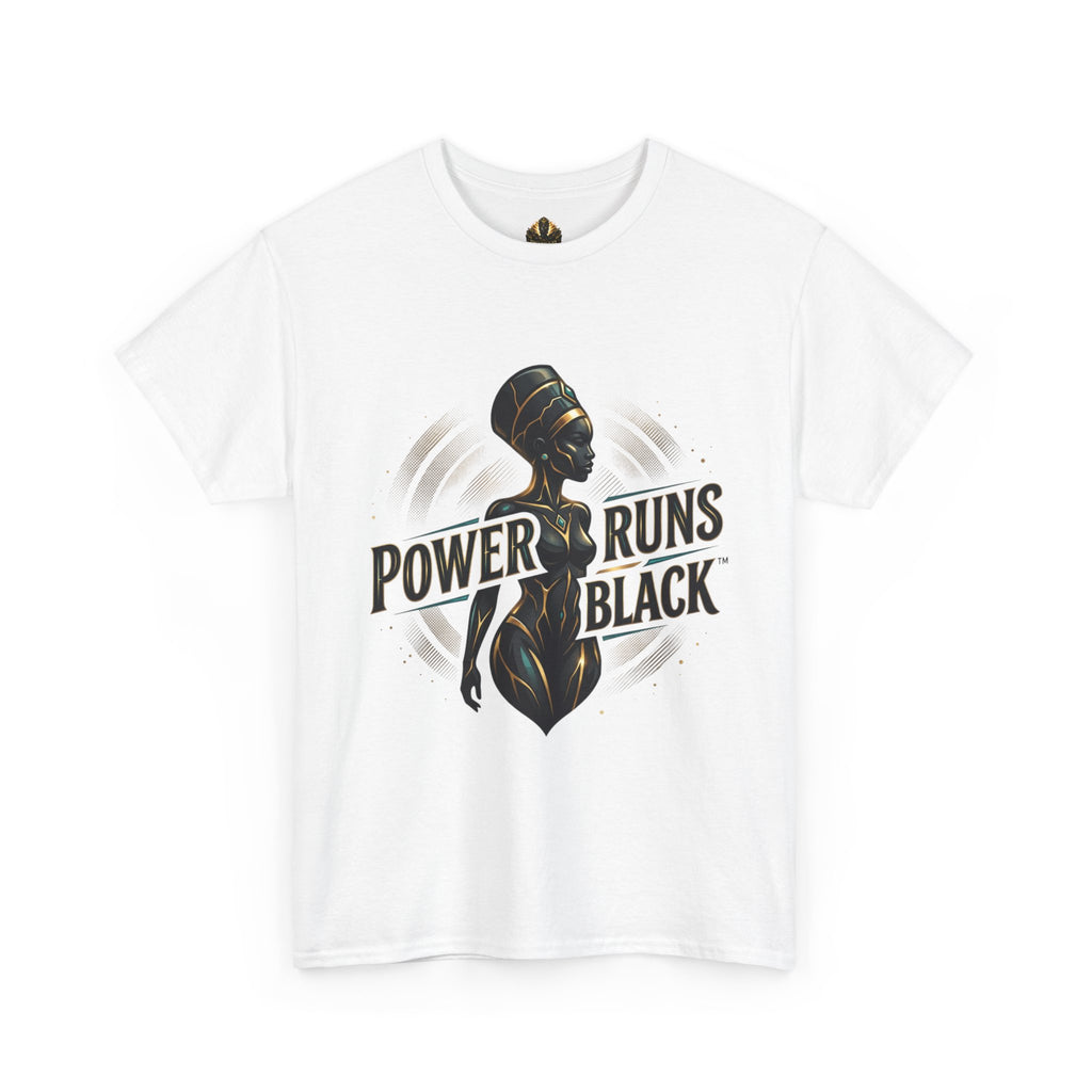 Power Runs Black Queen Goddess Graphics Tee by Power Runs Black