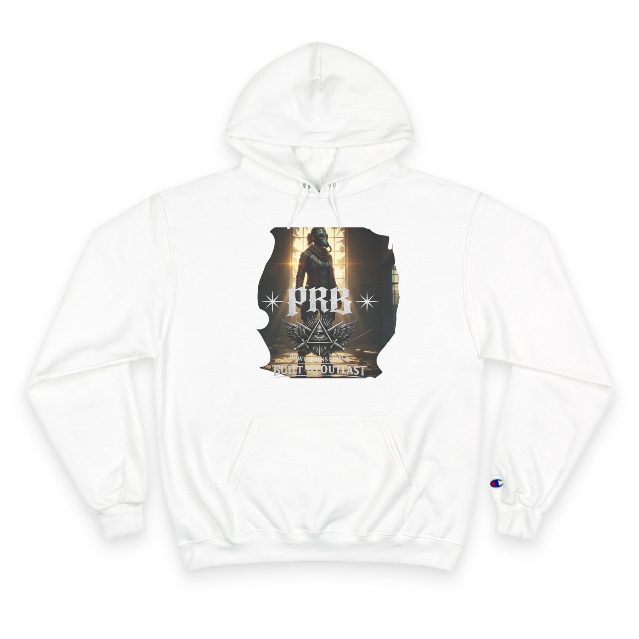 PRB Champion Hoodie — Vintage Tour Graphic Pullover by Power Runs Black