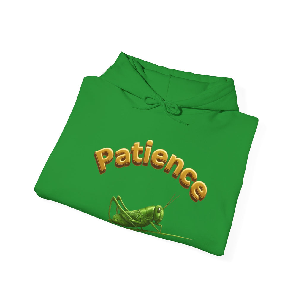 Power Runs Black PRB Patience Grasshopper Hoodie | Grasshopper Illustration, Word Art by Power Runs Black