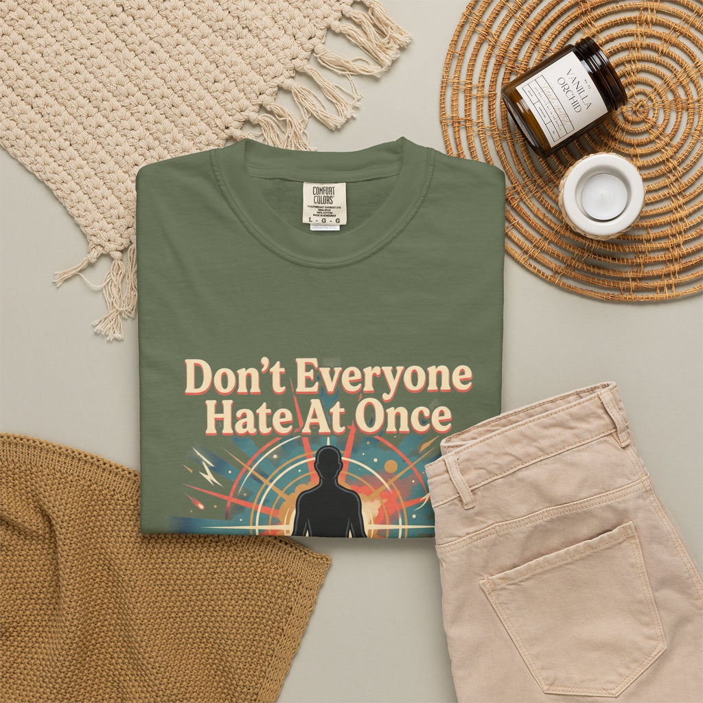 Power Runs Black Don't Everyone Hate Me Once" Retro Silhouette Graphic Tee by Printify