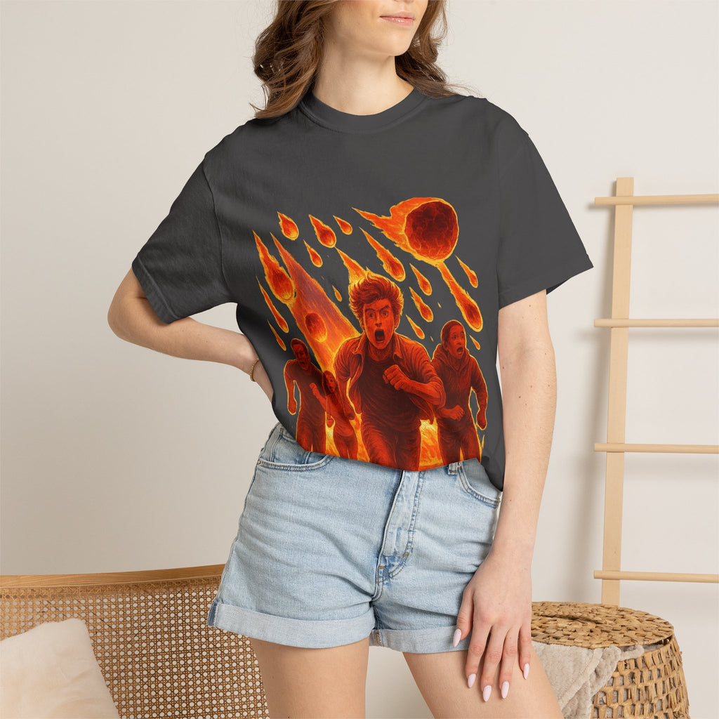PRB Meteor Shower Escape T-Shirt — Apocalyptic Running Graphic Tee by Power Runs Black