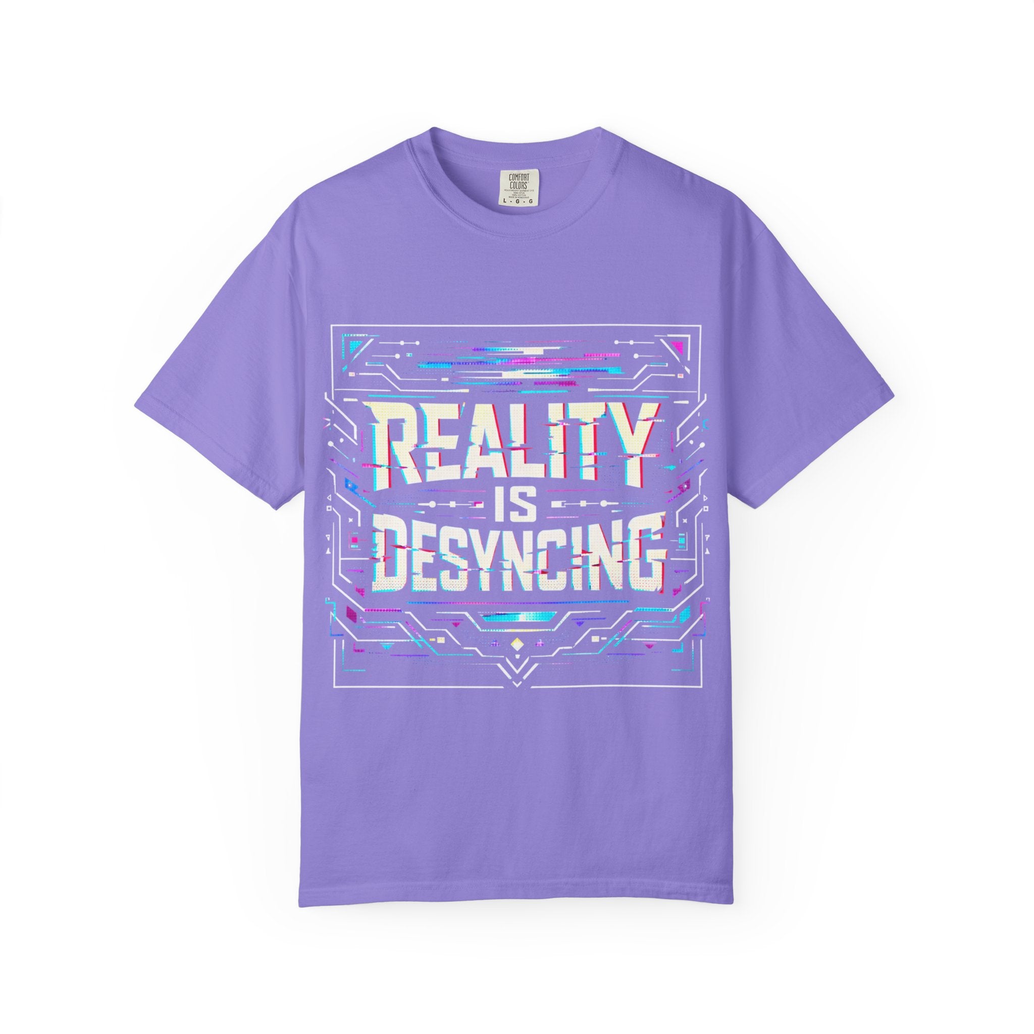 Power Runs Black PRB Glitchy Pastel "Reality Is Desyncing" T-Shirt by Power Runs Black