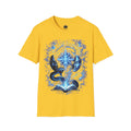 PRB Mystic Oceanic Spell T-Shirt — Blue Serpent & Moon Magic Tee by Power Runs Black