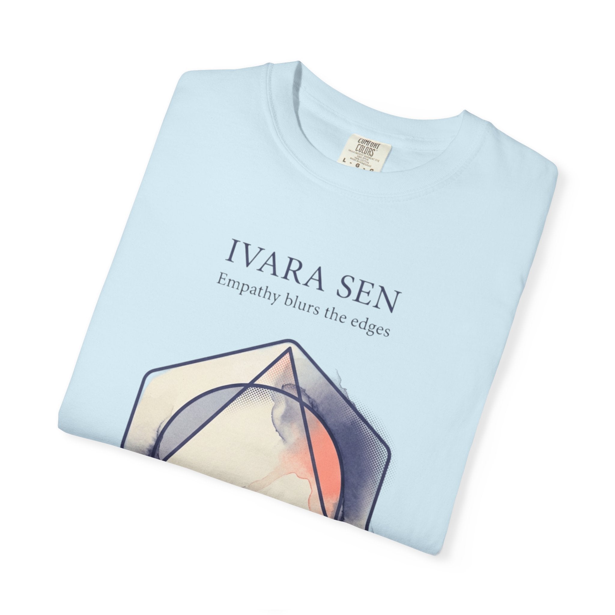Power Runs Black PRB Abstract Geometric Tee — “Ivara Sen: Feeling Dissolves Boundaries” by Power Runs Black