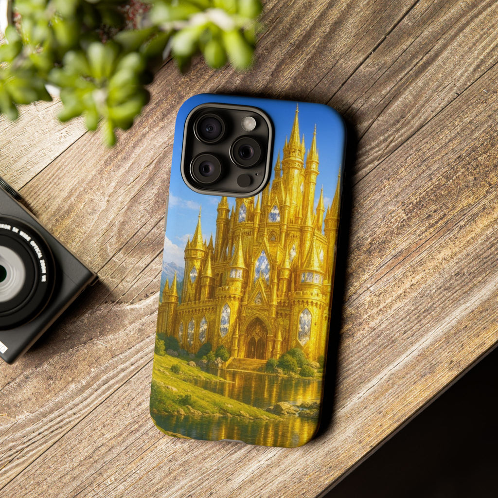 PRB Golden Castle iPhone Case | Fantasy Palace Phone Case by Power Runs Black