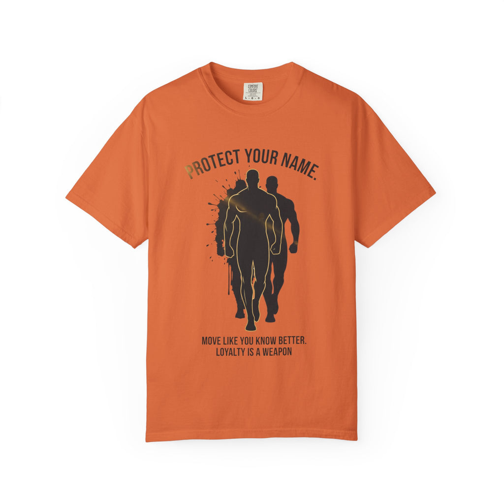 PRB Protect Your Name silhouette trio design T-Shirt | Loyalty is a Weapon graphic tee by Printify